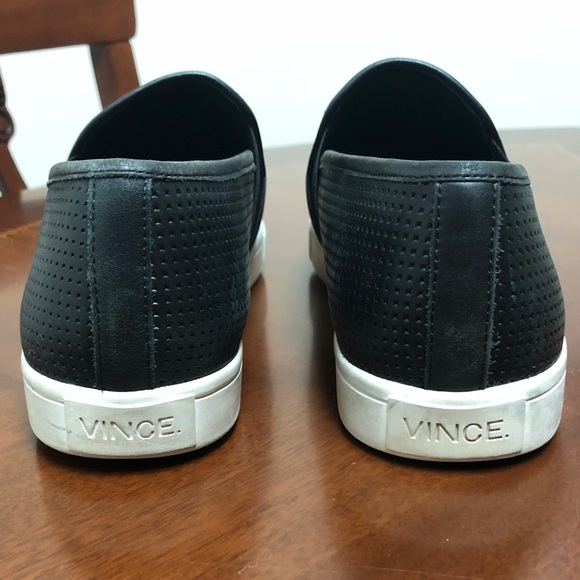 Vince Pierce Leather Slip-Ons - Picture 3 of 6